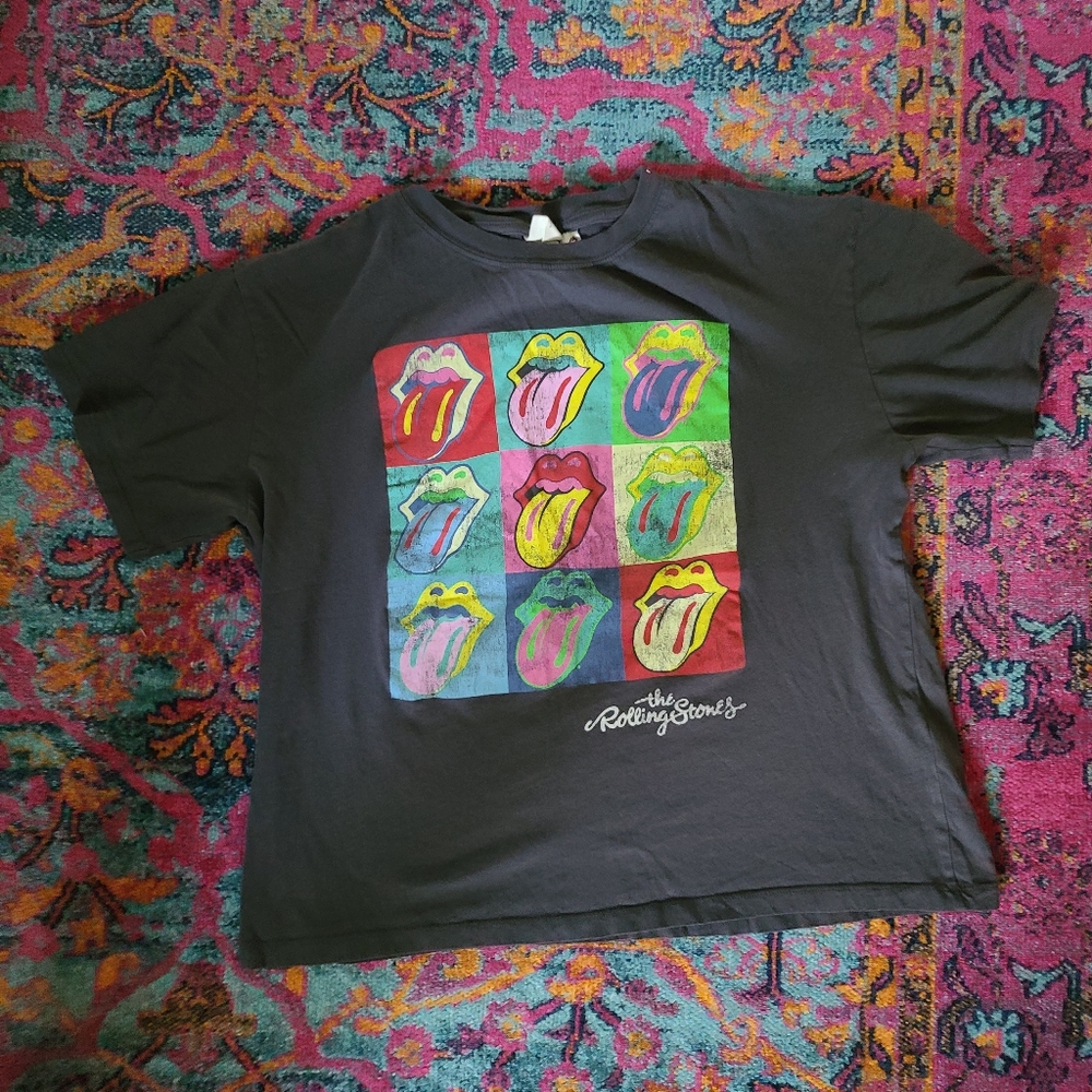 H&M, rolling stones tee, L